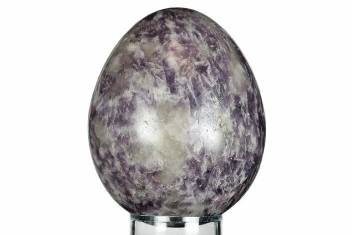 Polished Purple Lepidolite Egg - Madagascar #250872